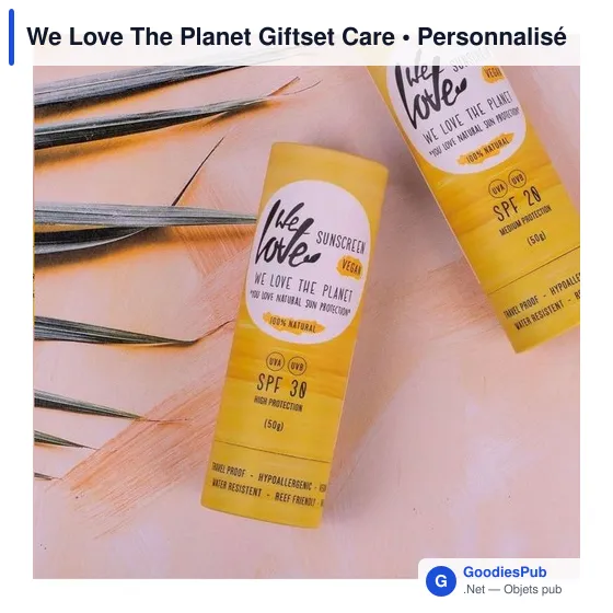 Coffret cadeau de soins personnalisable avec logo - We Love The Planet - Image 3