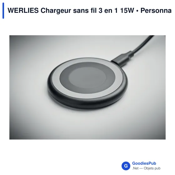 WERLIES Chargeur sans fil 3 en 1 15W - Image 11