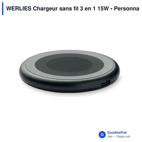 WERLIES Chargeur sans fil 3 en 1 15W - Image 3