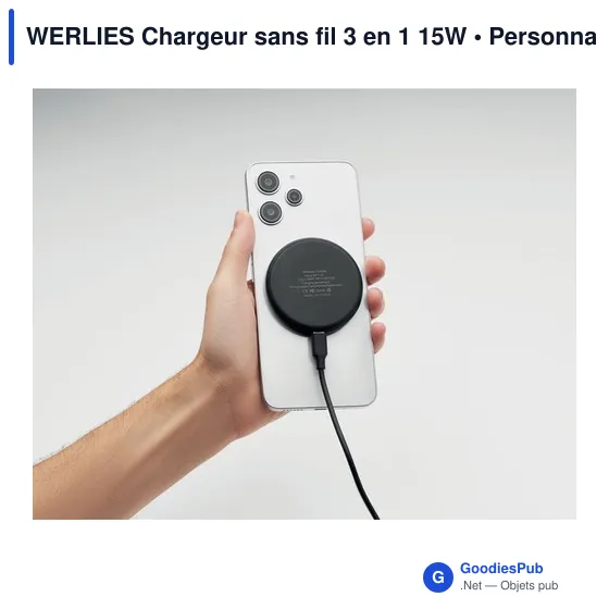 WERLIES Chargeur sans fil 3 en 1 15W - Image 5