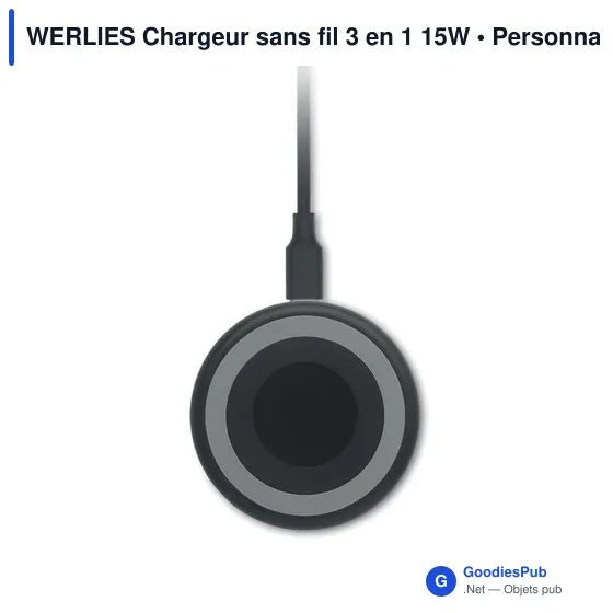 WERLIES Chargeur sans fil 3 en 1 15W - Image 7