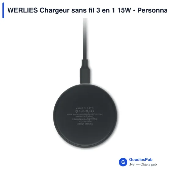 WERLIES Chargeur sans fil 3 en 1 15W - Image 8