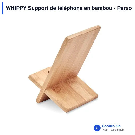 WHIPPY Support de téléphone en bambou - Image 2