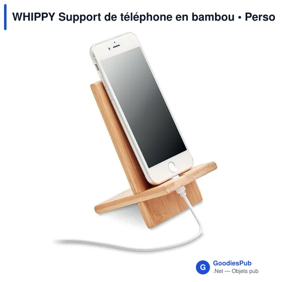 WHIPPY Support de téléphone en bambou - Image 3