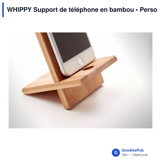 WHIPPY Support de téléphone en bambou - Image 6