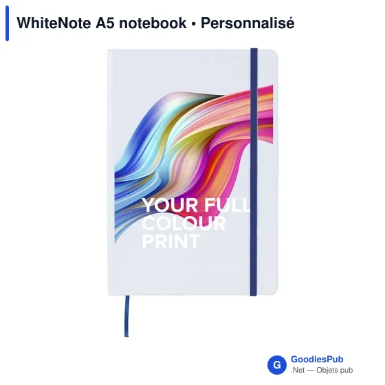Carnet A5 personnalisable WhiteNote avec logo - Image 8
