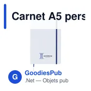 Carnet A5 personnalisable WhiteNote avec logo - Miniature 9
