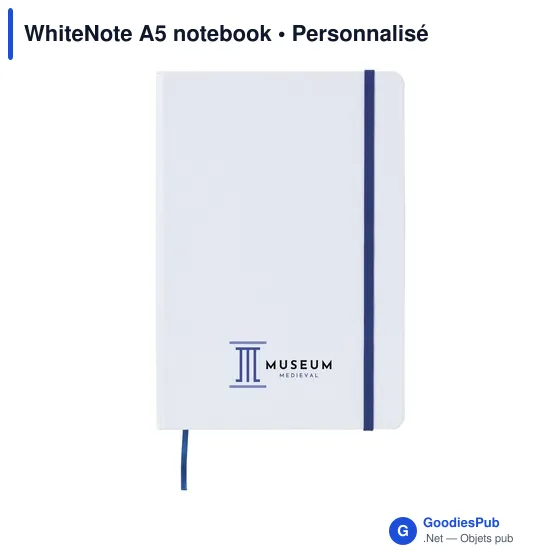 Carnet A5 personnalisable WhiteNote avec logo - Image 9
