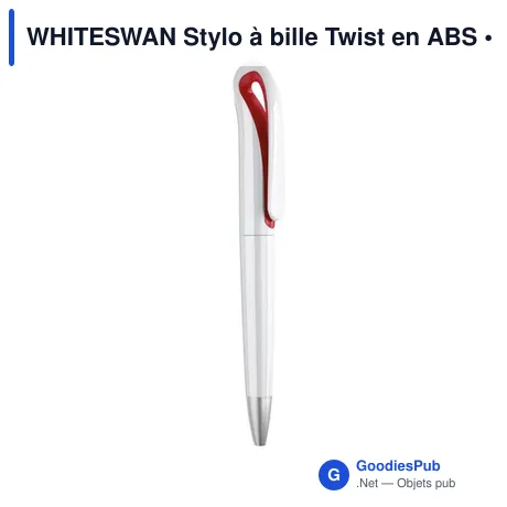 WHITESWAN Stylo à bille Twist en ABS