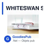 WHITESWAN Stylo à bille Twist en ABS - Miniature 2