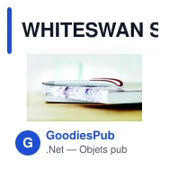 WHITESWAN Stylo à bille Twist en ABS - Miniature 3
