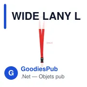 WIDE LANY Lanyard crochet métal 25mm - Miniature 3