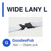 WIDE LANY Lanyard crochet métal 25mm - Miniature 5