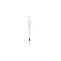 Variante blanc - WIDE LANY Lanyard crochet métal 25mm