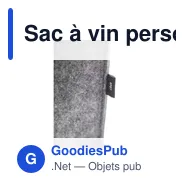 Sac à vin personnalisable Wine Bag-to-Give GRS RPET avec logo - Miniature 2