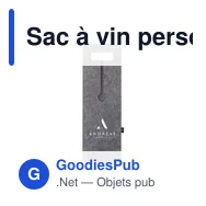 Sac à vin personnalisable Wine Bag-to-Give GRS RPET avec logo - Miniature 11