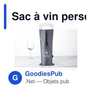 Sac à vin personnalisable Wine Bag-to-Give GRS RPET avec logo - Miniature 4