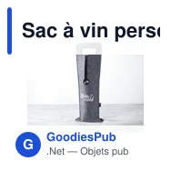 Sac à vin personnalisable Wine Bag-to-Give GRS RPET avec logo - Miniature 5