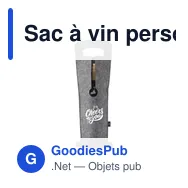 Sac à vin personnalisable Wine Bag-to-Give GRS RPET avec logo - Miniature 10