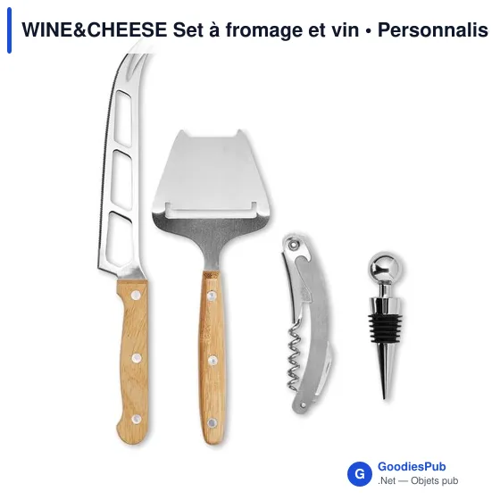 WINE&CHEESE Set à fromage et vin - Image 3