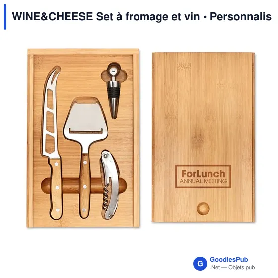 WINE&CHEESE Set à fromage et vin - Image 4