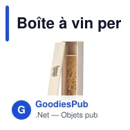 Boîte à vin personnalisable en bois avec logo - WineWood - Miniature 1