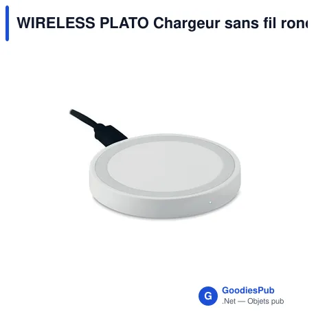 WIRELESS PLATO Chargeur sans fil rond