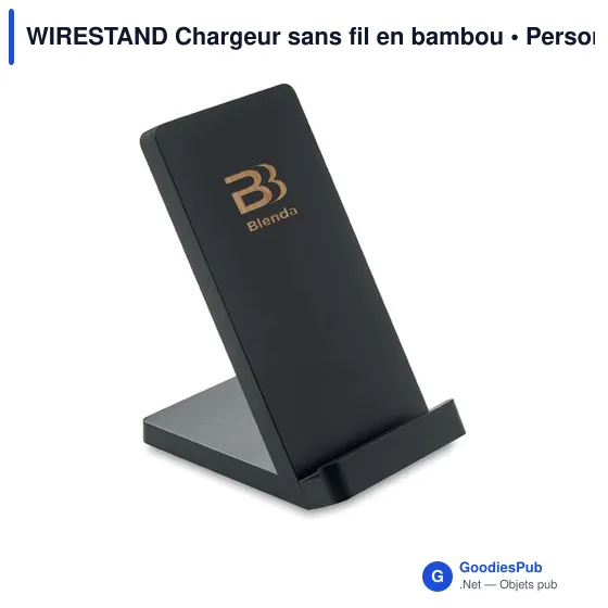 WIRESTAND Chargeur sans fil en bambou - Image 12