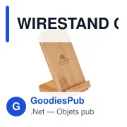 WIRESTAND Chargeur sans fil en bambou - Miniature 4