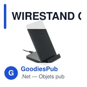 WIRESTAND Chargeur sans fil en bambou - Miniature 8