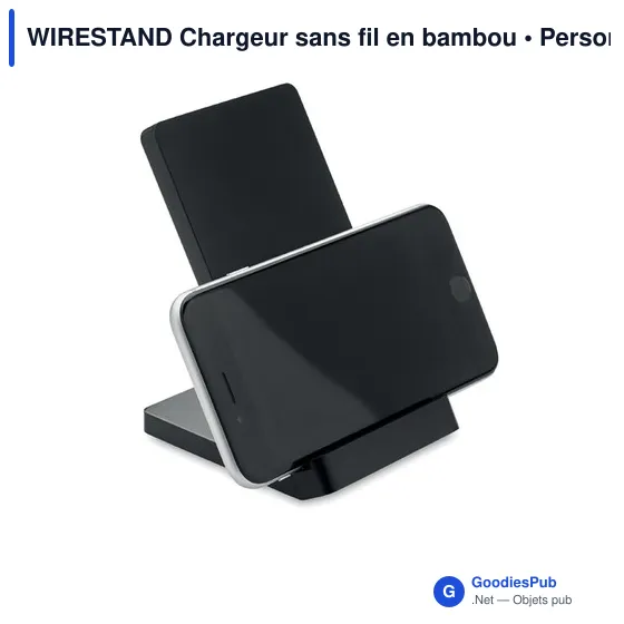 WIRESTAND Chargeur sans fil en bambou - Image 9