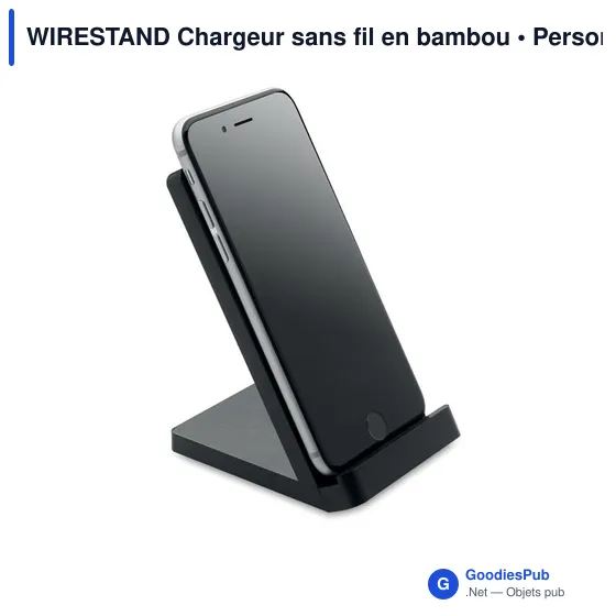 WIRESTAND Chargeur sans fil en bambou - Image 10
