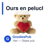 Ours en peluche personnalisable avec logo - With Love - Miniature 1