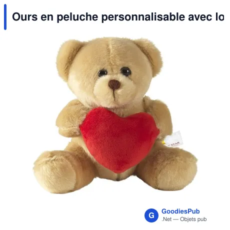 Ours en peluche personnalisable avec logo - With Love