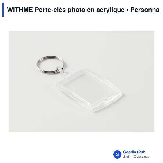 Porte-clés en acrylique personnalisable avec logo - WITHME - Image 5