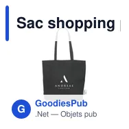 Sac shopping personnalisable Wolkat Rabat avec logo - Miniature 1