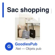 Sac shopping personnalisable Wolkat Rabat avec logo - Miniature 3
