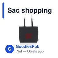 Sac shopping personnalisable Wolkat Rabat avec logo - Miniature 7