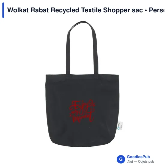 Sac shopping personnalisable Wolkat Rabat avec logo - Image 7