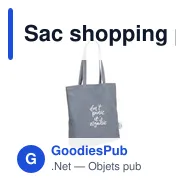 Sac shopping personnalisable Wolkat Rabat avec logo - Miniature 8
