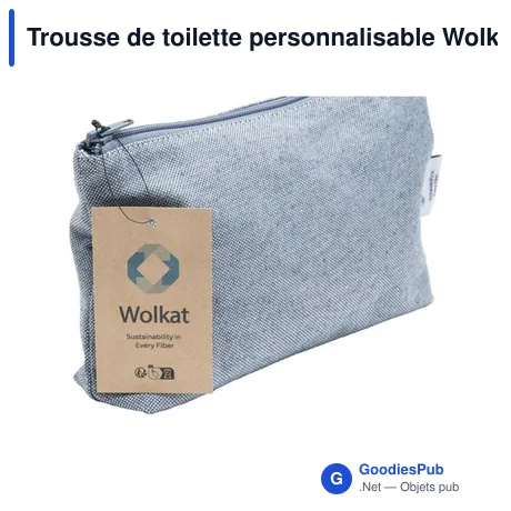 Trousse de toilette personnalisable Wolkat Safi avec logo