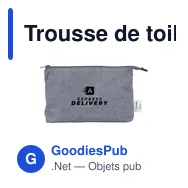 Trousse de toilette personnalisable Wolkat Safi avec logo - Miniature 7