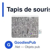 Tapis de souris personnalisable en textile recyclé avec logo - Wolkat Tanger - Miniature 7