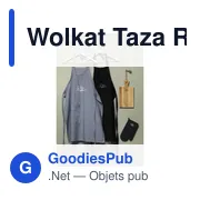 Tablier personnalisable en textile recyclé avec logo - Wolkat Taza - Miniature 2