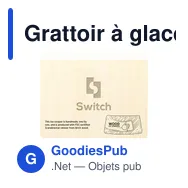 Grattoir à glace personnalisable en bois avec logo - Miniature 2