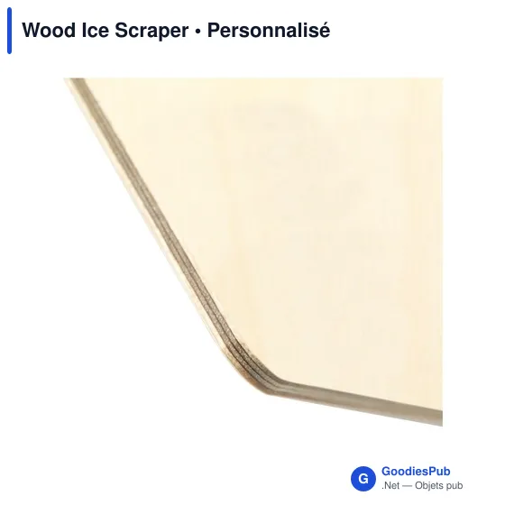 Grattoir à glace personnalisable en bois avec logo - Image 3