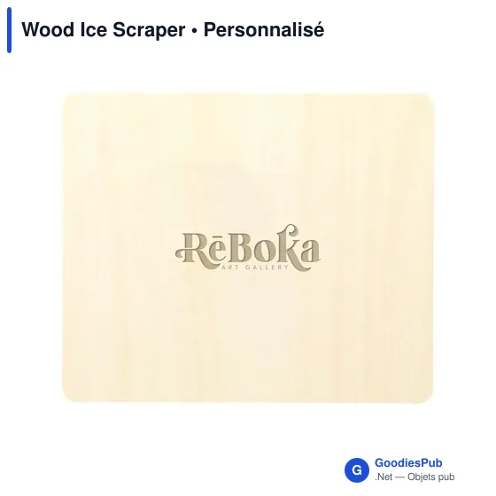 Grattoir à glace personnalisable en bois avec logo - Image 4