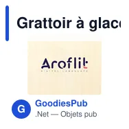 Grattoir à glace personnalisable en bois avec logo - Miniature 5