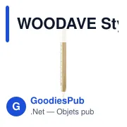 WOODAVE Stylo bille - règle en bois - Miniature 2