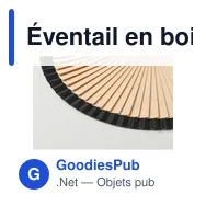 Éventail en bois personnalisable avec logo - WOODFAN - Miniature 12